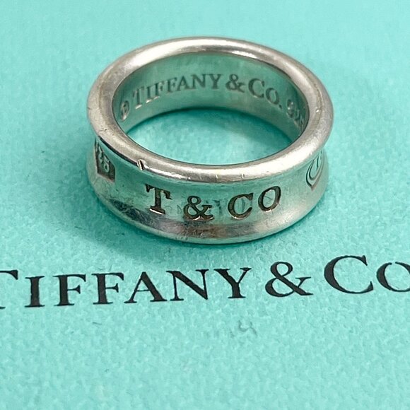 Tiffany & Co 1837 Sterling Silver Ring Band – Size 4 - Picture 7 of 8